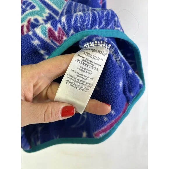 Patagonia Synchilla Sweatshirt Jacket Owl Celestial Print T Snap - Picture 6 of 9